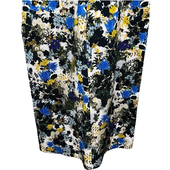 ERDEM Jyoti Midi Dress Floral Jacquard White Blue Green Purple Sz 8 Wedding NWT - Picture 12 of 14